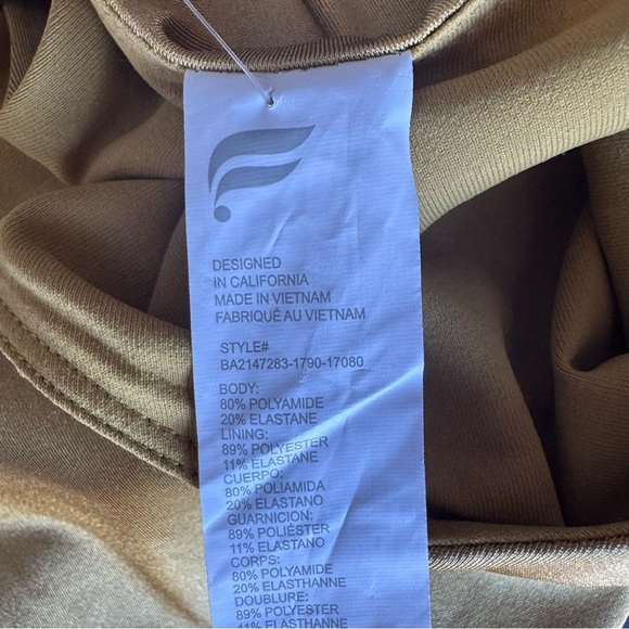 Fabletics Averie Shine Built In Bra Tank Bronze size 2X - Picture 4 of 7